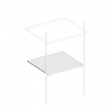 Полка для структур PRO 50, белая матовая