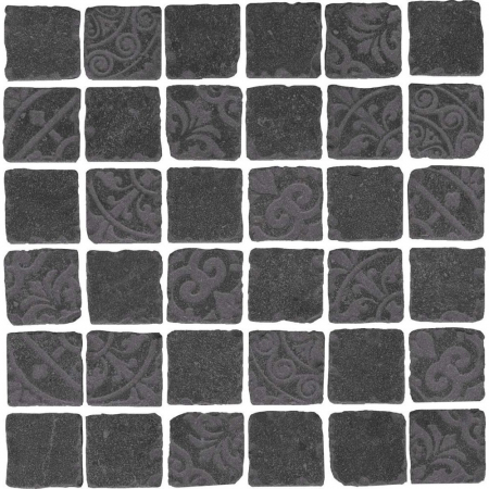 Декор Про Фьюче черный мозаичный 30х30