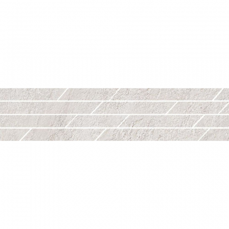 Бордюр Гренель серый светлый мозаичный 46,8х9,8