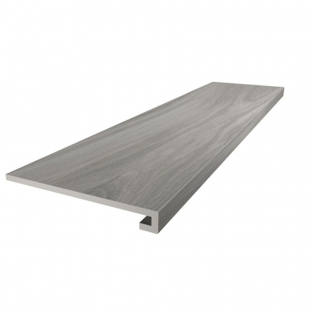 Ступень Монтиони серый матовый обрезной 33х120