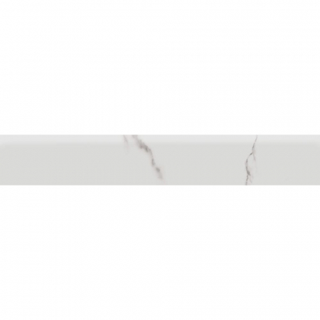 Плинтус Монте Тиберио белый лаппатированный обрезной 80x9,5x0,9