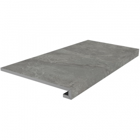 Ступень клееная Риальто серый тёмный матовый 33x80x0,9