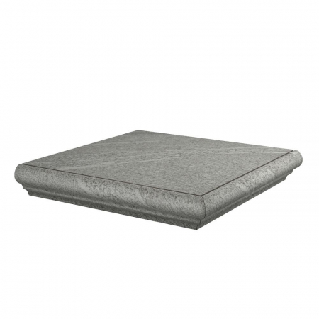 Ступень угловая Бореале серый 30х30