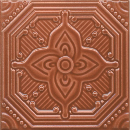 Декор Салинас оранжевый глянцевый 15х15