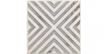 Вставка Амальфи орнамент коричневый 9,8x9,8x0,7