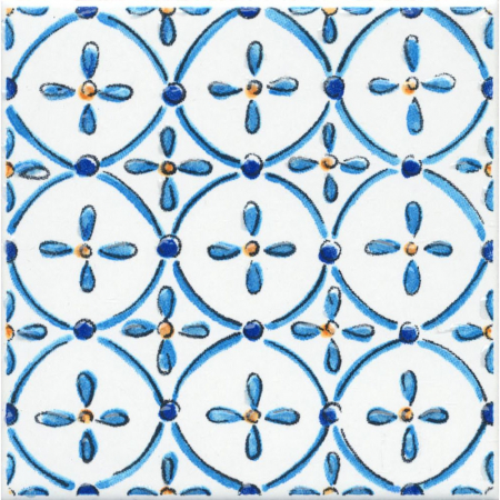 Декор Капри майолика глянцевый 20х20