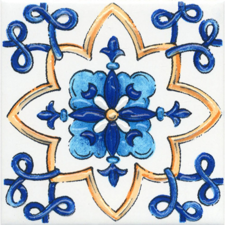 Декор Капри майолика глянцевый 20х20