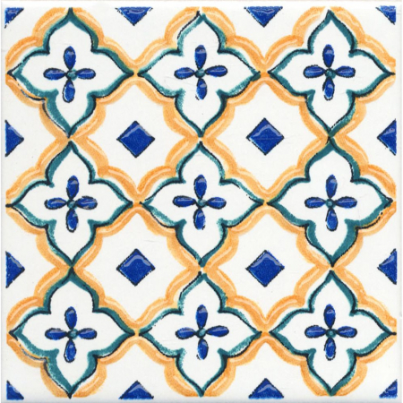 Декор Капри майолика глянцевый 20х20