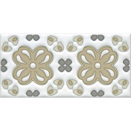 Декор Клемансо орнамент матовый 7,4х15