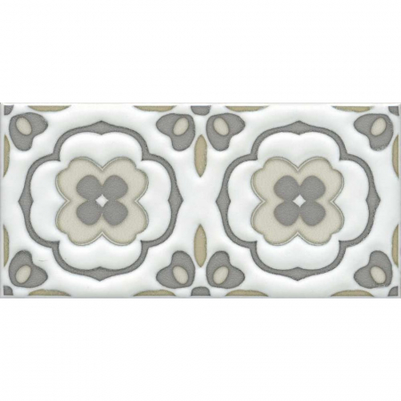 Декор Клемансо орнамент матовый 7,4х15