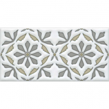 Декор Клемансо орнамент матовый 7,4х15
