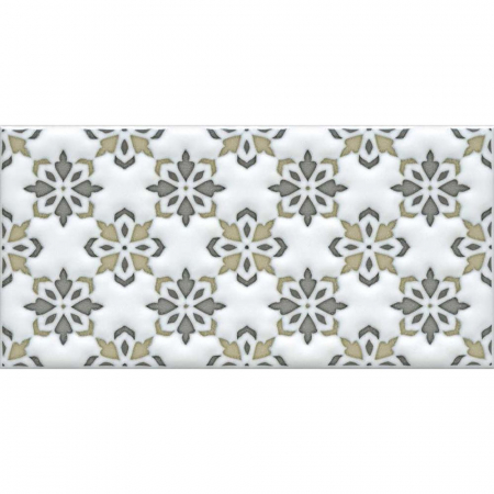 Декор Клемансо орнамент матовый 7,4х15