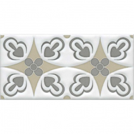 Декор Клемансо орнамент матовый 7,4х15