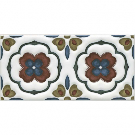 Декор Клемансо орнамент матовый 7,4х15