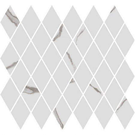 Декор Монте Тиберио мозаичный белый глянцевый 37,5x35x1