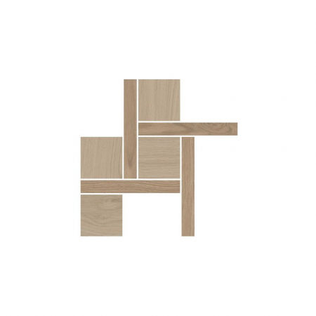 Декор Альберони 1 мозаичный бежевый матовый обрезной 27,5x27,5x0,9