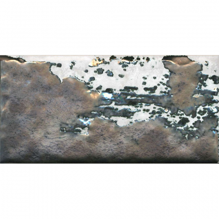 Декор Граффити металл серый светлый матовый 9,9х20