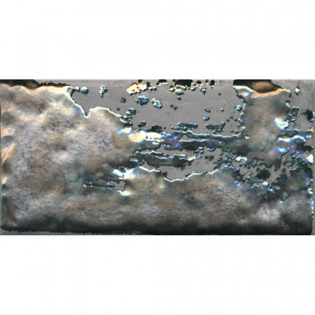 Декор Граффити металл серый матовый 9,9х20