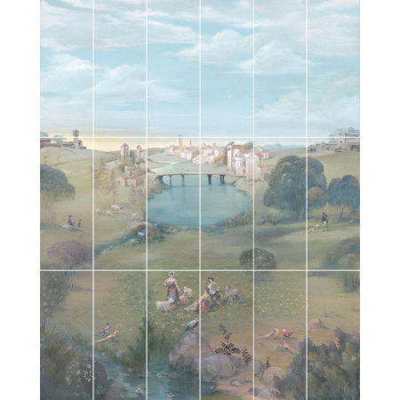 Панно Резиденция Пейзаж матовый (из 18 ч. разм. 20х50) 120х150