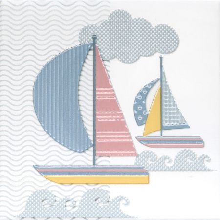 Декор Бон Вояж Парусник 20х20