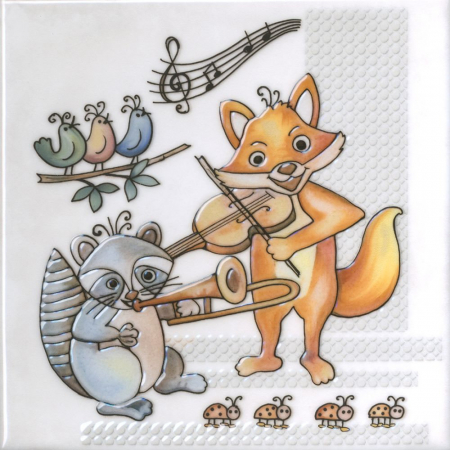 Декор Симфония 2 глянцевый 20х20