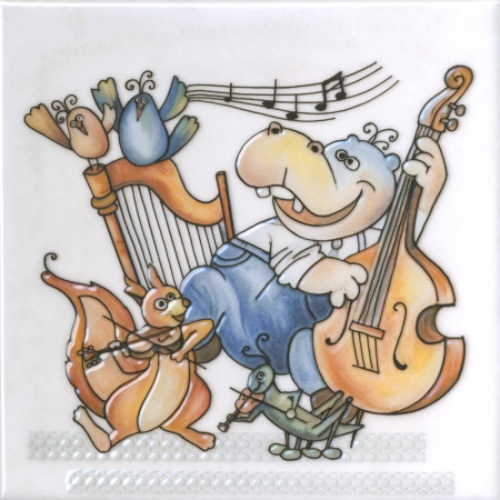 Декор Симфония 3 глянцевый 20х20