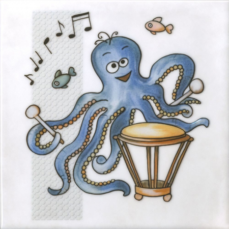 Декор Симфония 6 глянцевый 20х20