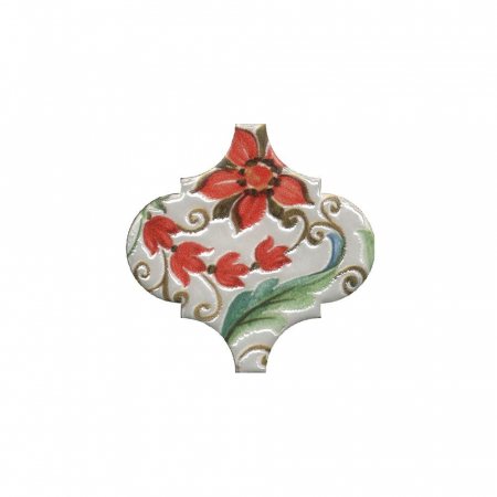 Декор Арабески Тоскана 1 глянцевый 6,5х6,5