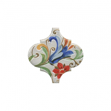 Декор Арабески Тоскана 5 глянцевый 6,5х6,5