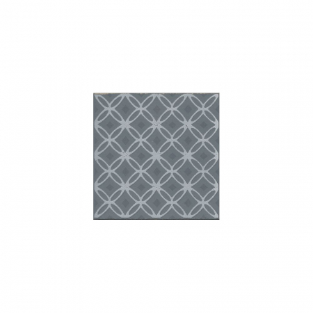 Декор Агуста 1 синий матовый 9,8х9,8