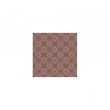 Декор Агуста 1 розовый матовый 9,8х9,8