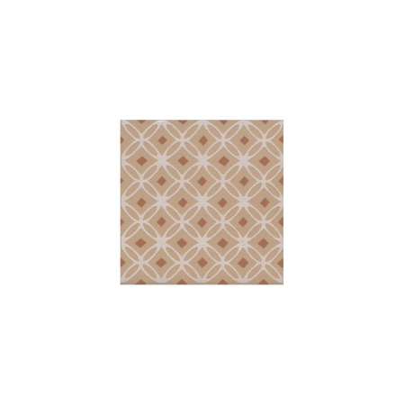 Декор Агуста 1 оранжевый матовый 9,8х9,8