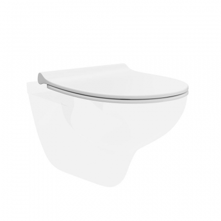 Сиденье XPRO slim с микролифтом, белое глянцевое