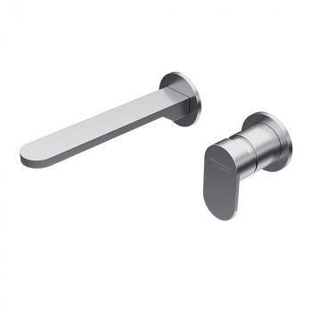 Смеситель для раковины SIARA настенный, с внутренней частью, нержавеющая сталь