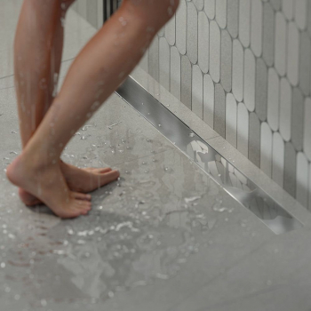 Душевой лоток double из нержавеющей стали