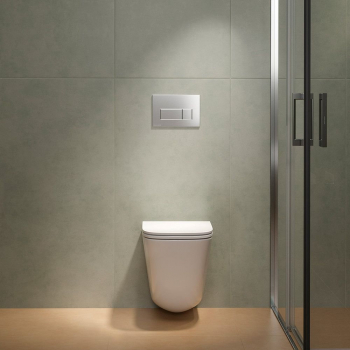 Унитаз Кубо Торнадо подвесной с системой смыва торнадо с крепежом и сиденьем, белый глянцевый