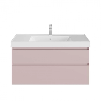 Тумба CUBO подвесная с ящиками 100, мальва матовая