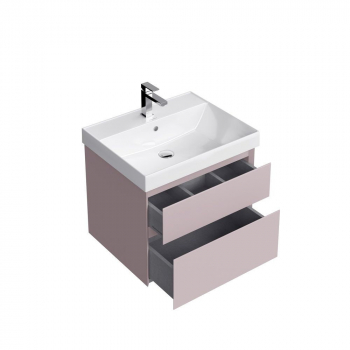 Тумба CUBO подвесная с ящиками 60, мальва матовая