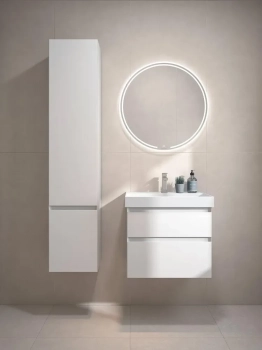 Тумба CUBO подвесная с ящиками 60, белая матовая