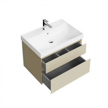 Тумба CUBO подвесная с ящиками 70, лимо матовая