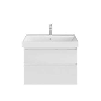 Тумба CUBO подвесная с ящиками 70, белая матовая