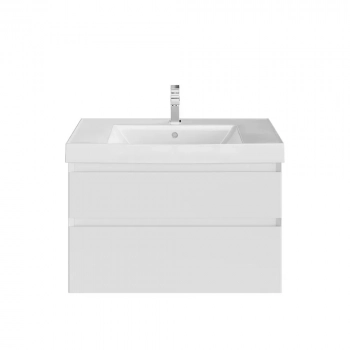 Тумба CUBO подвесная с ящиками 80, белая матовая