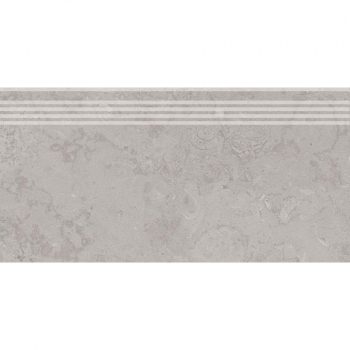 Ступень Про Лаймстоун серый натуральный обрезной 60х30