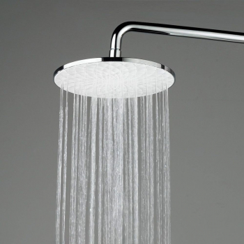 Душевая колонна круглая FONTE на 2 потока без смесителя, черный матовый