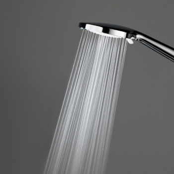 Душевая колонна круглая FONTE на 2 потока без смесителя, черный матовый