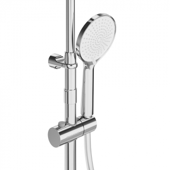 Душевая колонна круглая  FONTE на 2 потока без смесителя, хром