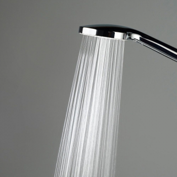 Душевая колонна квадратная FONTE на 2 потока без смесителя, черный матовый