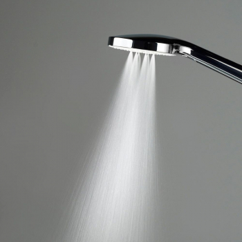 Душевая колонна квадратная FONTE на 2 потока без смесителя, черный матовый