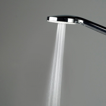 Душевая колонна квадратная FONTE на 2 потока без смесителя, черный матовый