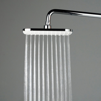 Душевая колонна квадратная FONTE на 2 потока без смесителя, хром